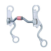 FG SS Engraved Low Port Hinged Futurity Bit with Copper Roller